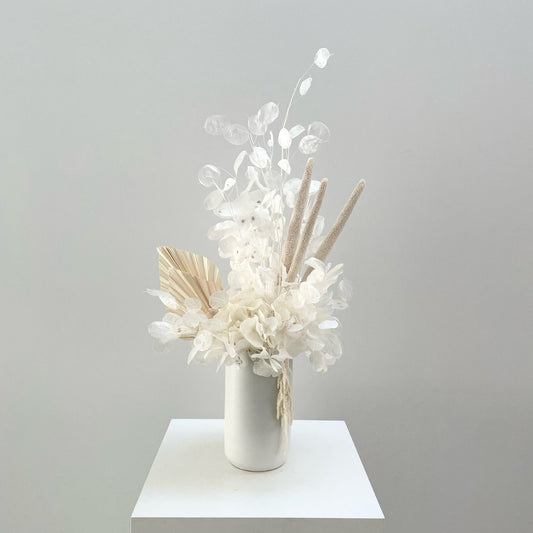 Soft White Dry Floral Arrangement