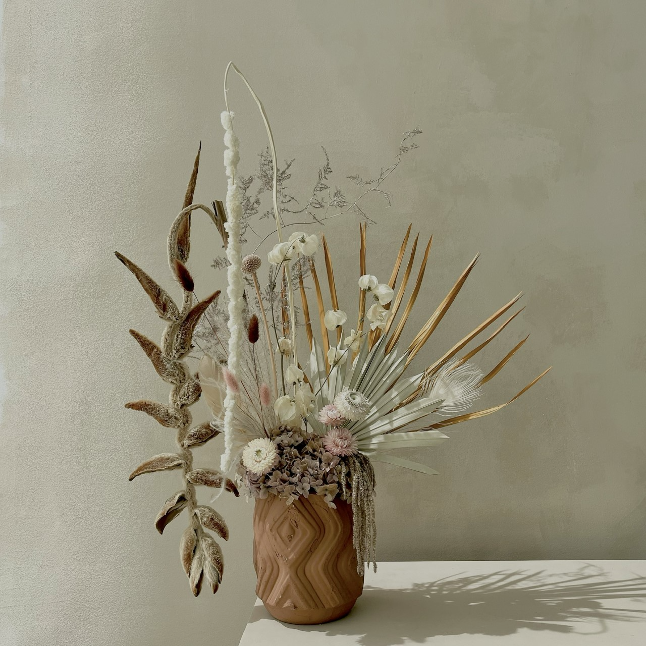 Terracotta Dry Floral Arrangement