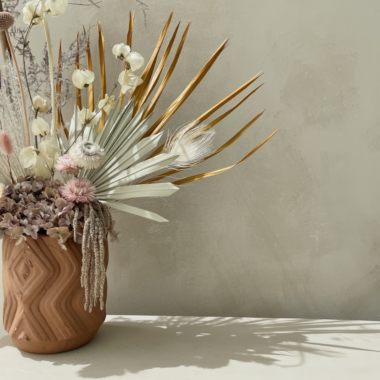 Terracotta Dry Floral Arrangement