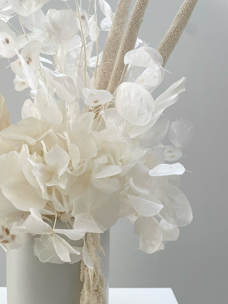 Soft White Dry Floral Arrangement